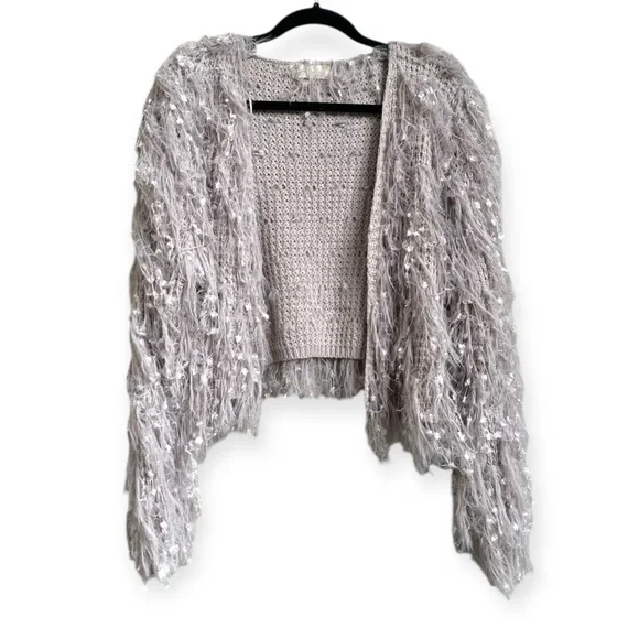 New Anthropologie Ltd Edition Altar'd State Fringe Cropped Jacket Size: Medium - Picture 2 of 5